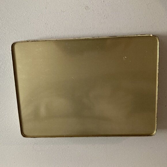 Vintage Red Poinsettia Flowers Litho Metal Tin - Picture 4 of 10